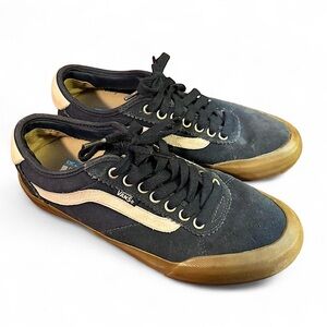Vans Chima Ferguson Pro Sz 7 Mens Skate Shoes Blue Gum Sole Low Top Canvas Suede